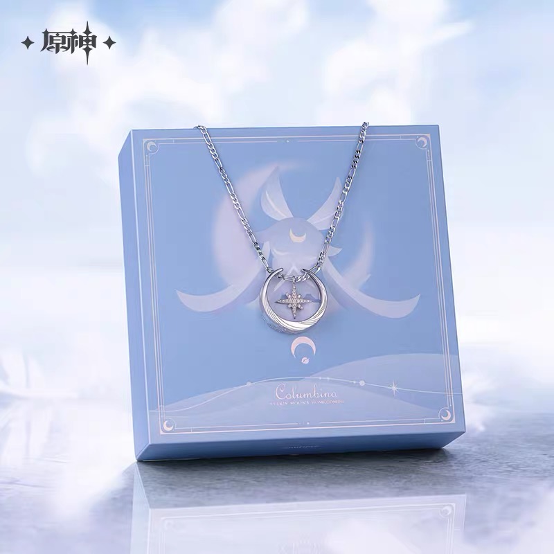 Official Merchandise Anime - miHoYo公式原神正規品コルンビナリング＆ネックレスセットゲームグッズコスプレアクセサリーホリデーギフト