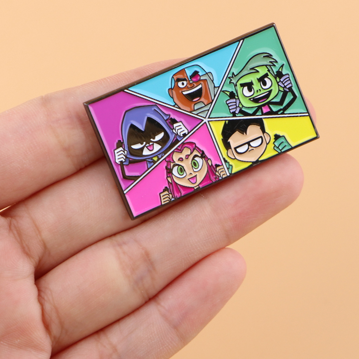 Enamel Pin Set - 新しいティーンヒーローズチームのエナメルピンブローチ、合金バッジアクセサリー。衣類、バックパック、ジュエリーに。国境を越えた卸売ギフト、男性女性向け。