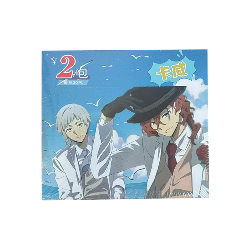 Unique Anime Merchandise - 「リテラリー・ドッグス」カワイ・デラックス・コレクターズ・エディション。厚みのあるカードを使用した、ユニークなアニメキャラクターが描かれた2枚入りカードパック。