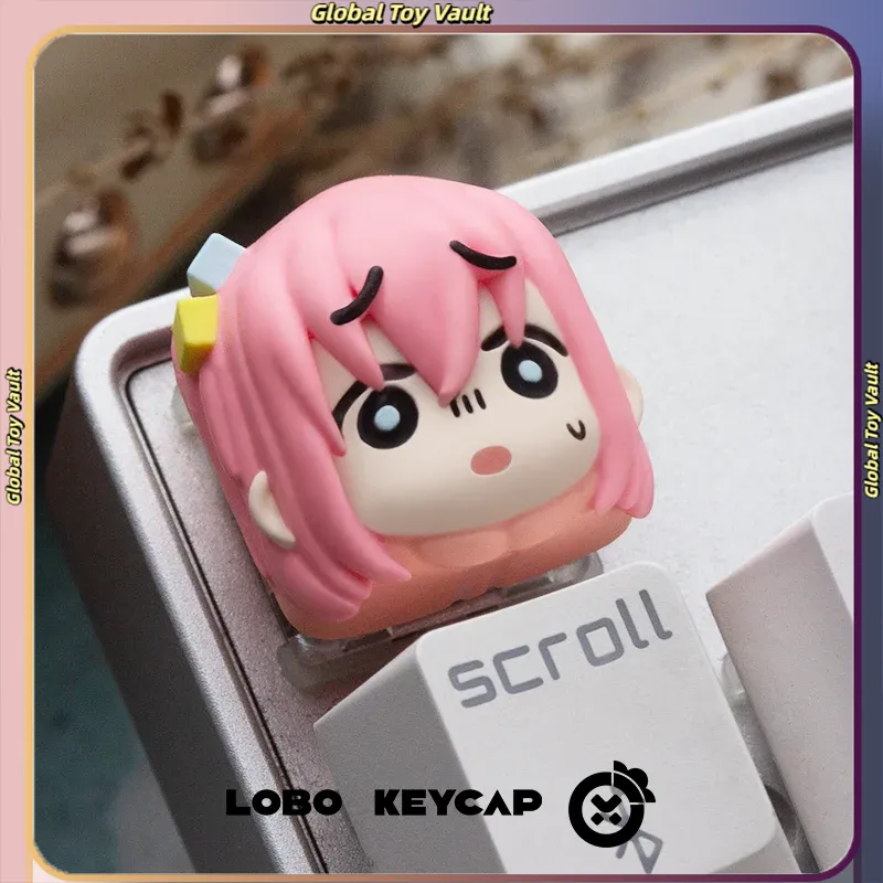 Keycap Artisan Anime - ロボ・アーティザン製キーキャップ。アニメ「ひとりの旅」の主人公、ゴト氏をモチーフにしたレジン製キーキャップ。メカニカルキーボードの装飾や、アニメファン、ゲーム愛好家へのギフトに最適。