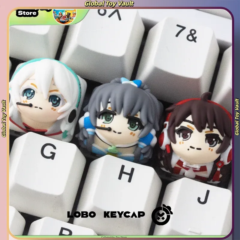 レジン製のキーキャップ。アニメキャラクターの「Esc」キー用 - Keycap Artisan Anime のレビューと価格