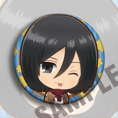 日本公式進撃の巨人アニメバッジ 58mm Cバージョン ミカ - Official Merchandise Anime のレビューと価格
