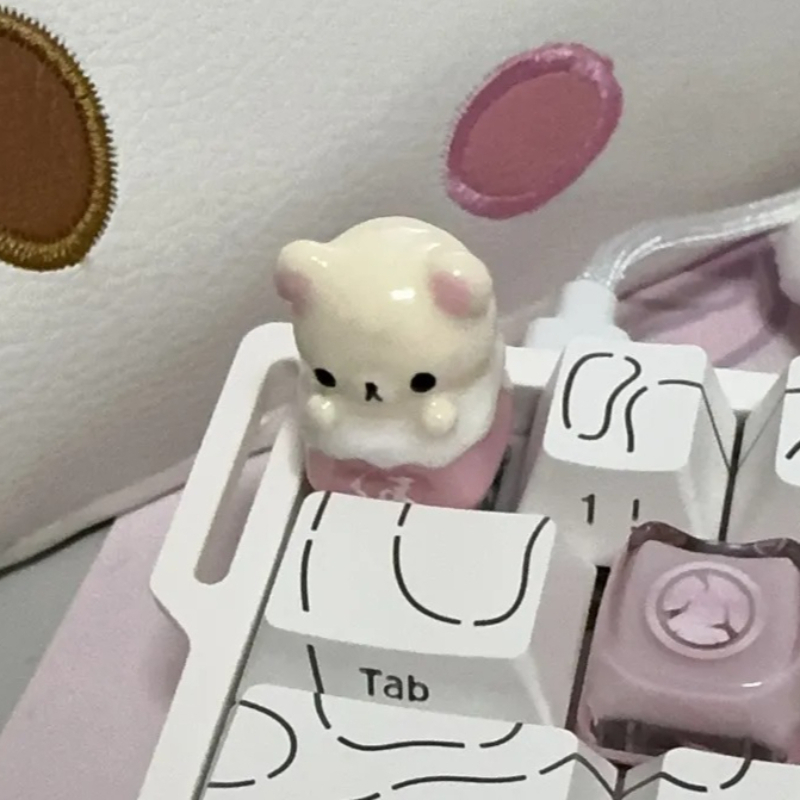 かわいいリラックマキーキャップ リラックスベア アーティザン - Keycap Artisan Anime のレビューと価格