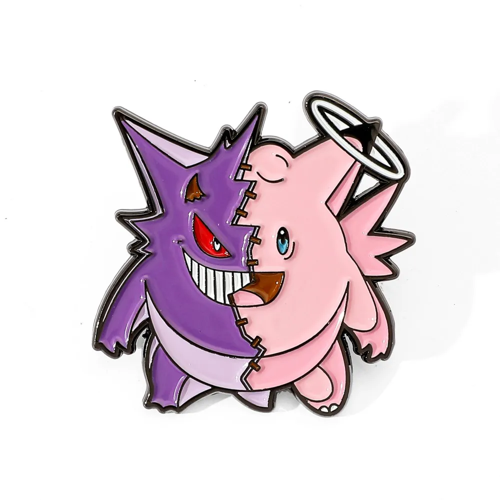 1 Pc 漫画ジグリーパフブローチハンサムゲンガーエナメルピ - Enamel Pin Set のレビューと価格