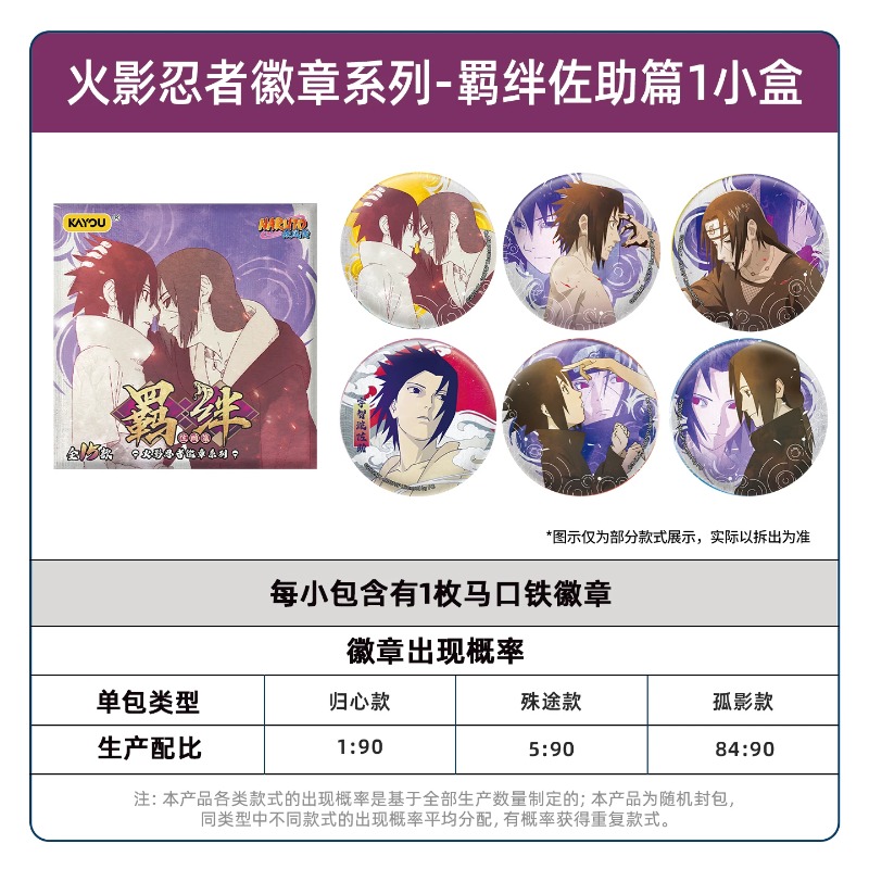 正規品 カヨウ ナルト バッジシリーズ サスケの絆 立ち札バ - Anime Merchandise Licensing のレビューと価格