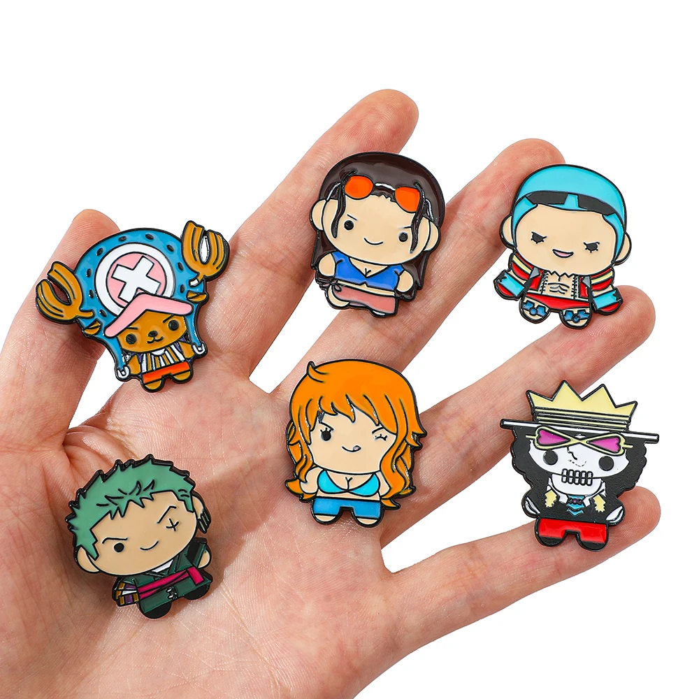9 個クリエイティブ漫画ブローチアニメワンピースエナメルピン - Enamel Pin Set のレビューと価格
