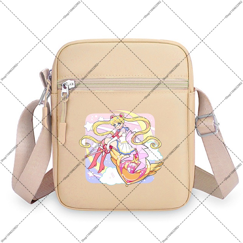 セーラームーンショルダーバッグユニセックスかわいいクロスボデ - Anime Tote Bag のレビューと価格
