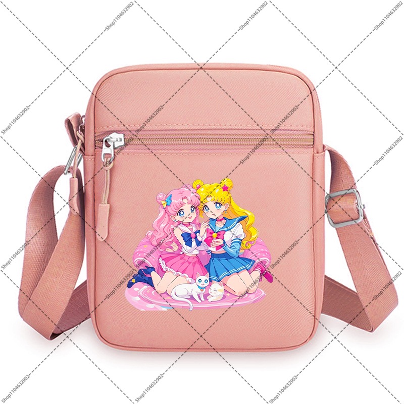 セーラームーンショルダーバッグユニセックスかわいいクロスボデ - Anime Tote Bag のレビューと価格