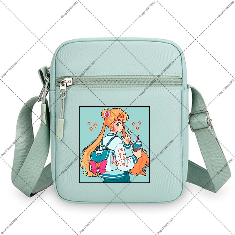 セーラームーンショルダーバッグユニセックスかわいいクロスボデ - Anime Tote Bag のレビューと価格