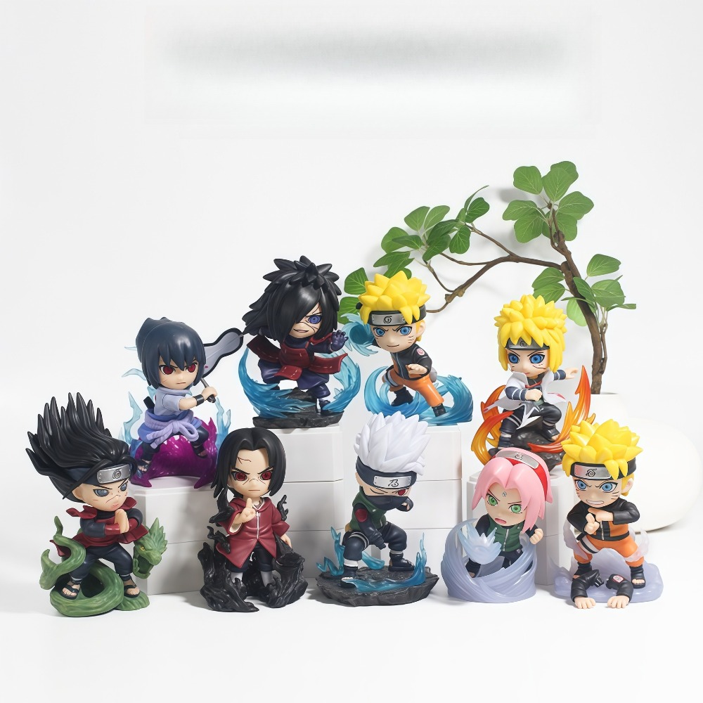 1-9種類のナルトQ版フィギュアブラインドボックス、流行のお - Anime Merchandise Box Set のレビューと価格