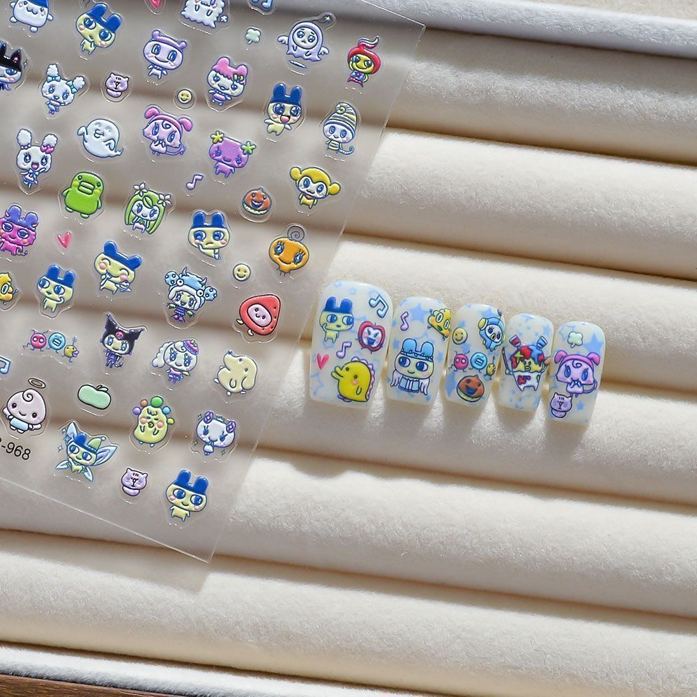 かわいいたまごっちクチパッチネイルアートステッカーマニキュア - Anime Merchandise Nepal のレビューと価格