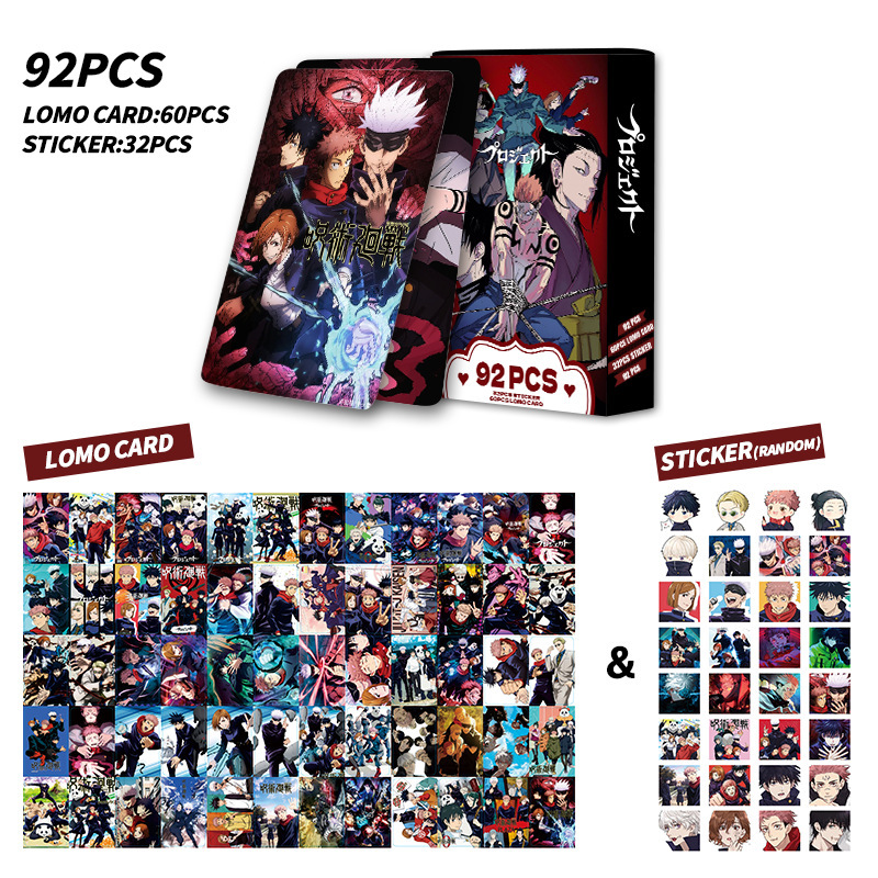 92枚入りカード、呪術廻戦両面カード、LOMOカード、アニメ - Anime Merchandise Box Set のレビューと価格