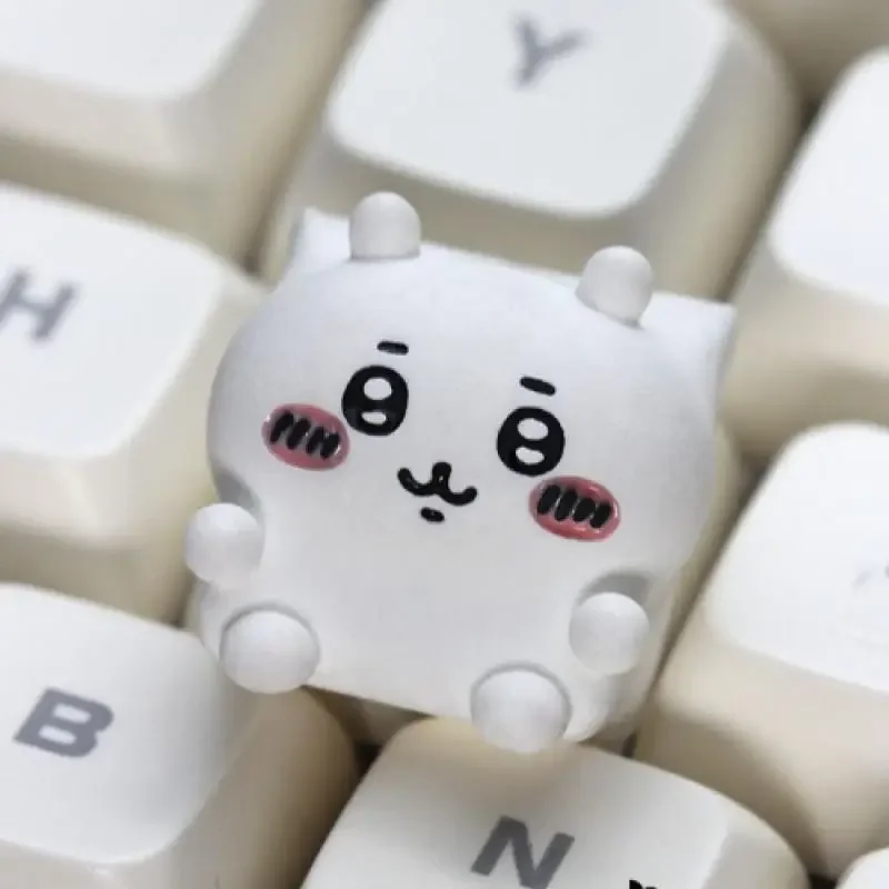 かわいいハチワレチカワメカニカルキーボードキャップアニメうさ - Keycap Artisan Anime のレビューと価格