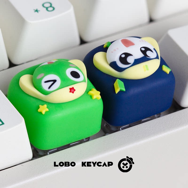 けろろテーマのアニメキーキャップメカニカルキーボード樹脂カス - Keycap Artisan Anime のレビューと価格
