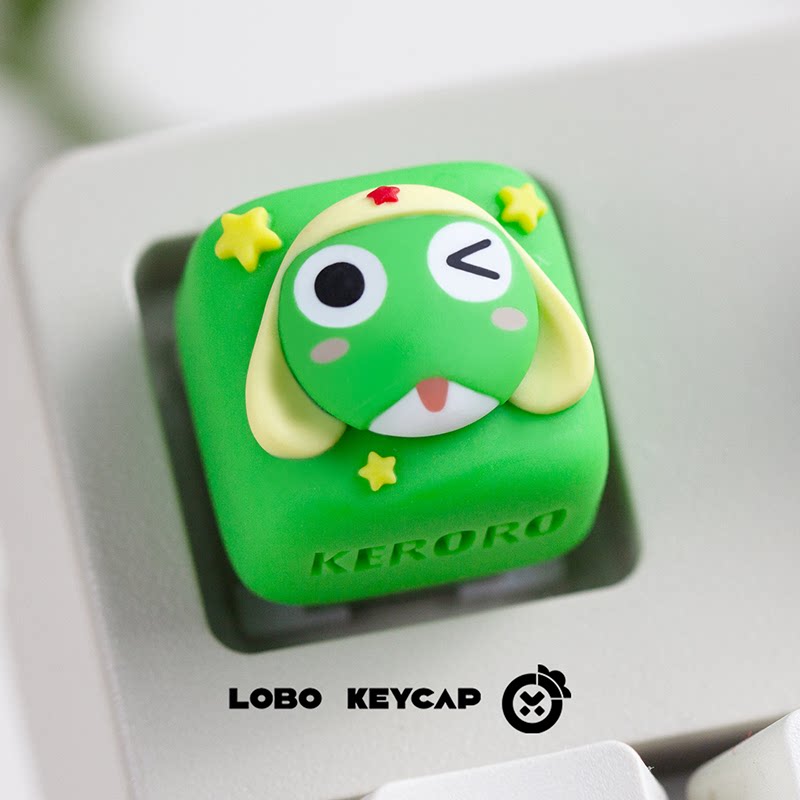 けろろテーマのアニメキーキャップメカニカルキーボード樹脂カス - Keycap Artisan Anime のレビューと価格