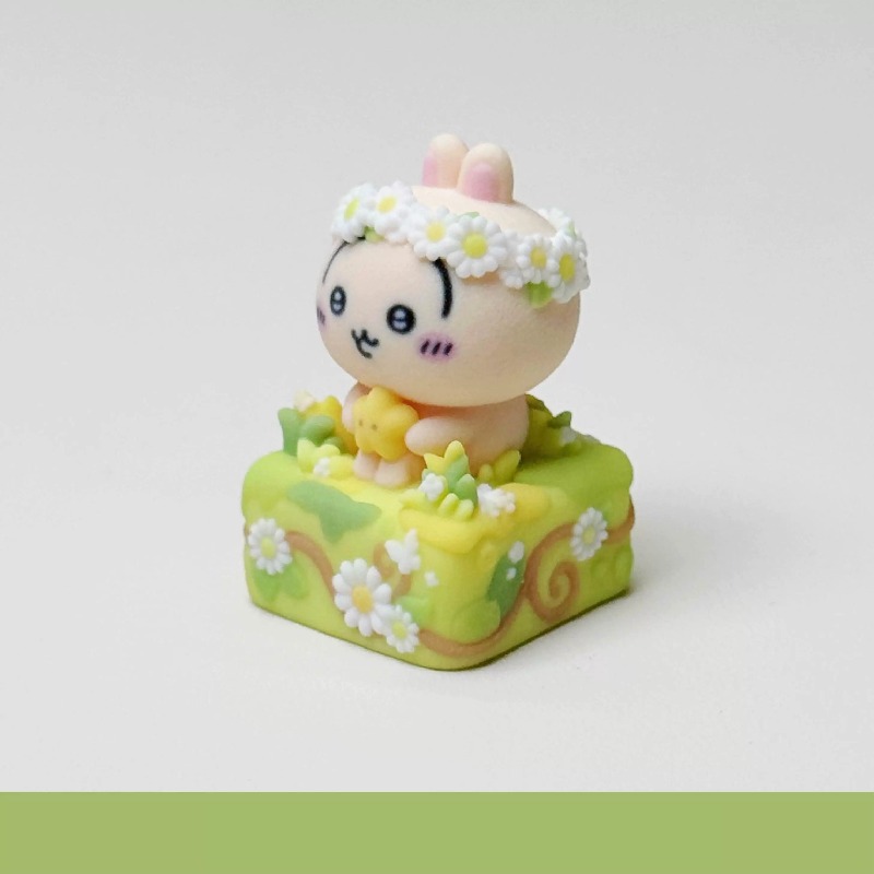 ちいかわハチワレうさぎかわいいアニメ漫画キーキャップ春の日花 - Keycap Artisan Anime のレビューと価格