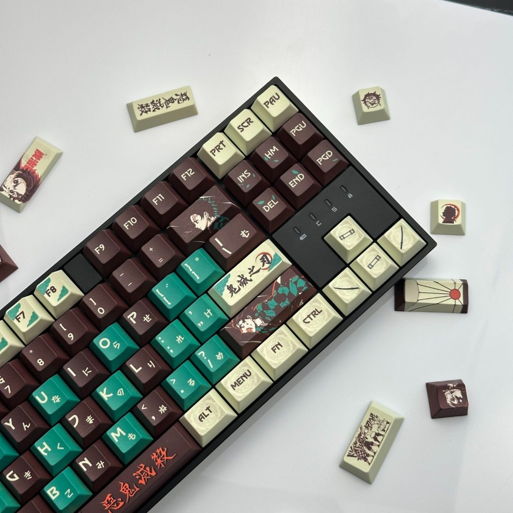 デーモンスレイヤーキーキャップ竈門炭治郎PBT染料昇華OEM - Keycap Artisan Anime のレビューと価格