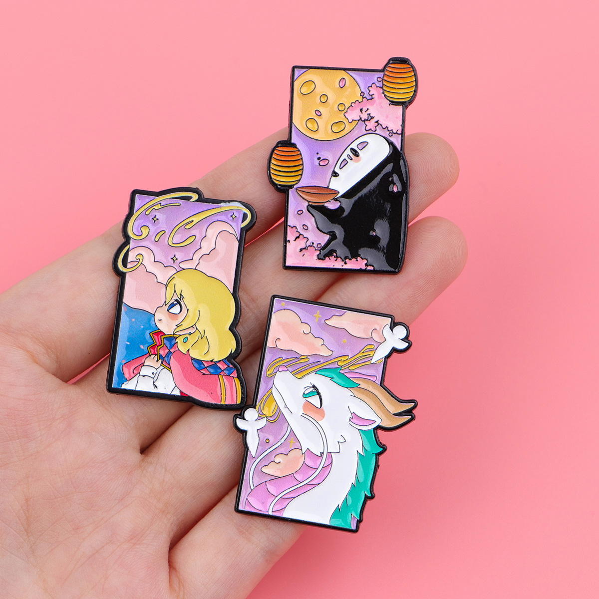 ヒーリングアニメシリーズエナメルピンお土産ラペルバッグピンか - Enamel Pin Set のレビューと価格