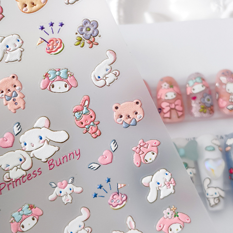 2026年新作サンリオハローキティネイルステッカー5Dメロデ - Anime Merchandise Nepal のレビューと価格