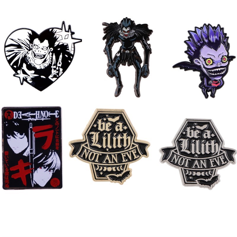 かわいいゴシックダークデーモンモンスター漫画エナメルピンアニ - Enamel Pin Set のレビューと価格