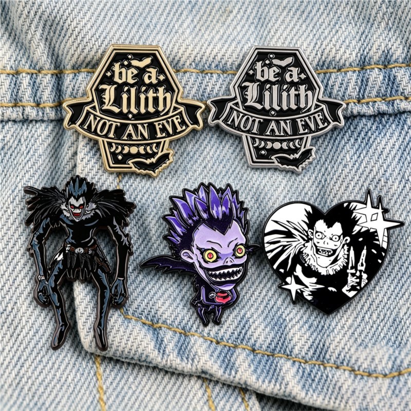 かわいいゴシックダークデーモンモンスター漫画エナメルピンアニ - Enamel Pin Set のレビューと価格